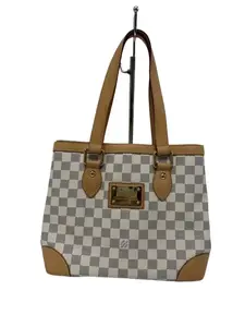 Pre-owned Louis Vuitton Coated canvas Top Handle Bags LV Damier Azur Hampstead PM L26022840
