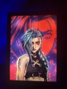 Arcane-JINX LED anime  decortation room night light Large 12.6" x 9.3"