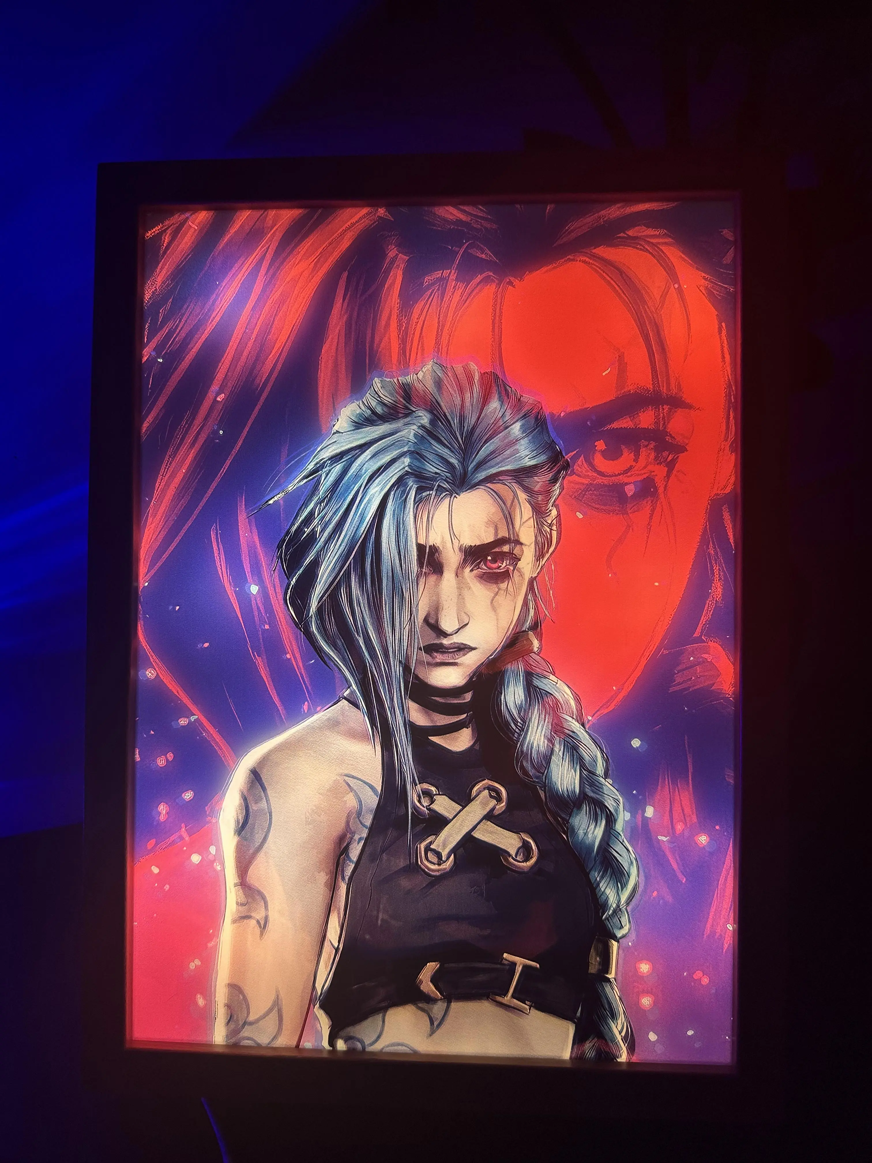 Arcane-JINX LED anime  decortation room night light Large 12.6" x 9.3" summerwins,summerwins
