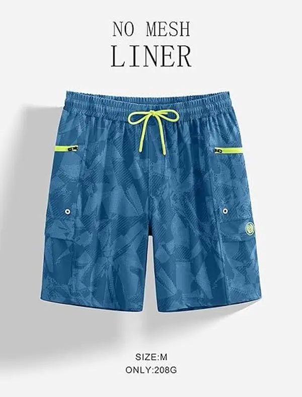 APTRO Men's Swim Trunks 9 Inch Quick Dry Board Shorts with 4 Pockets No Liner Bathing Suit Swimwear Beach Short
