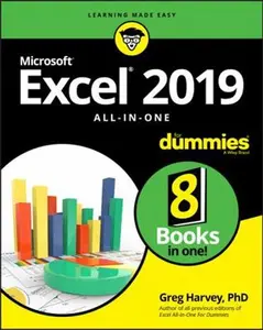USED-Excel 2019 All-In-One for Dummies by Harvey, Greg (Paperback)
