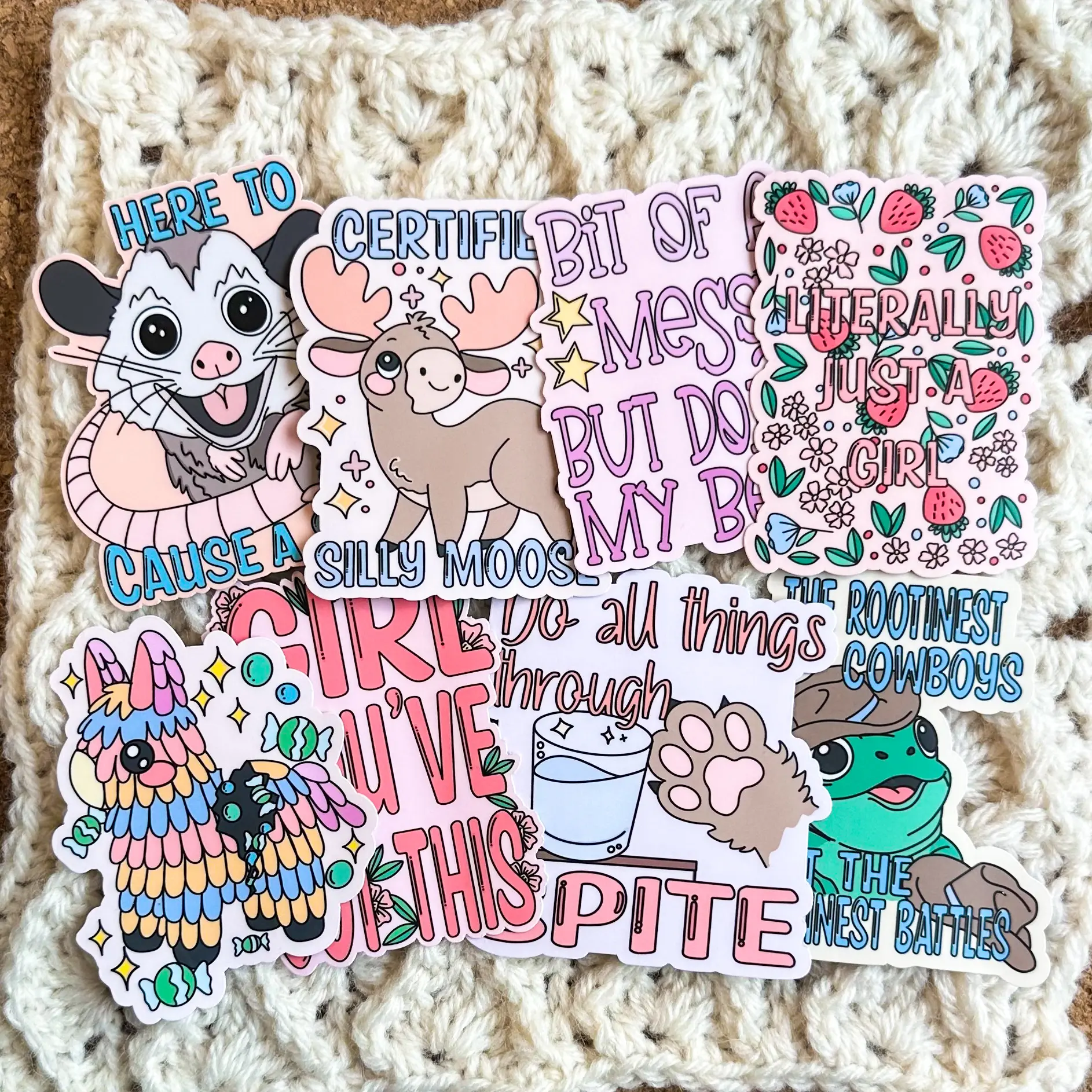 Motivational Sticker Collection Volume 2 - 3” UV + Waterproof Matte Vinyl Stickers for Laptops, Water Bottles, Cars & More Waterproof Decorative