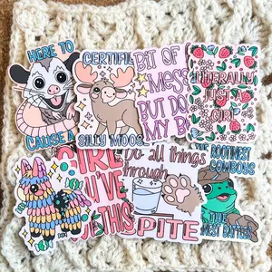 Motivational Sticker Collection Volume 2 - 3” UV + Waterproof Matte Vinyl Stickers for Laptops, Water Bottles, Cars & More Waterproof Decorative