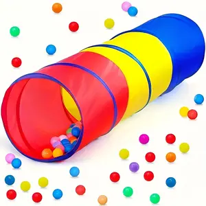 Rainbow Colored Baby Tunnel Ball Toys, Indoor & Outdoor Sensory Crawl Play Tents, Sensory Training & Drill Toys, Perfect Gifts for Kids