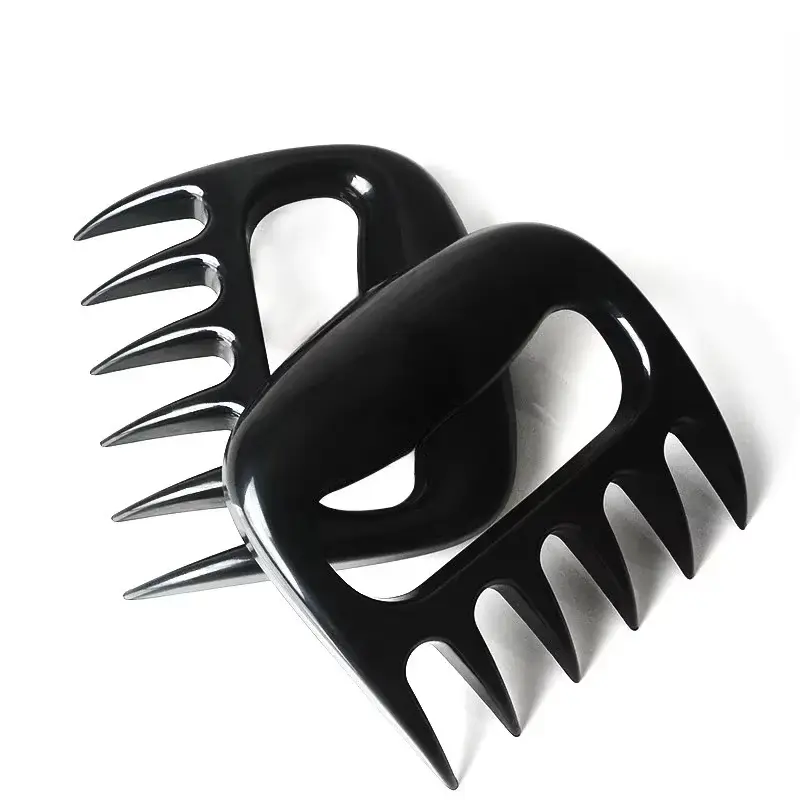 Set of Bear Claw Meat Shredders – Durable, Non-Slip Tool with Handles for Shredding, Lifting, and Serving - Kitchen Utensil for Indoor & Outdoor BBQ