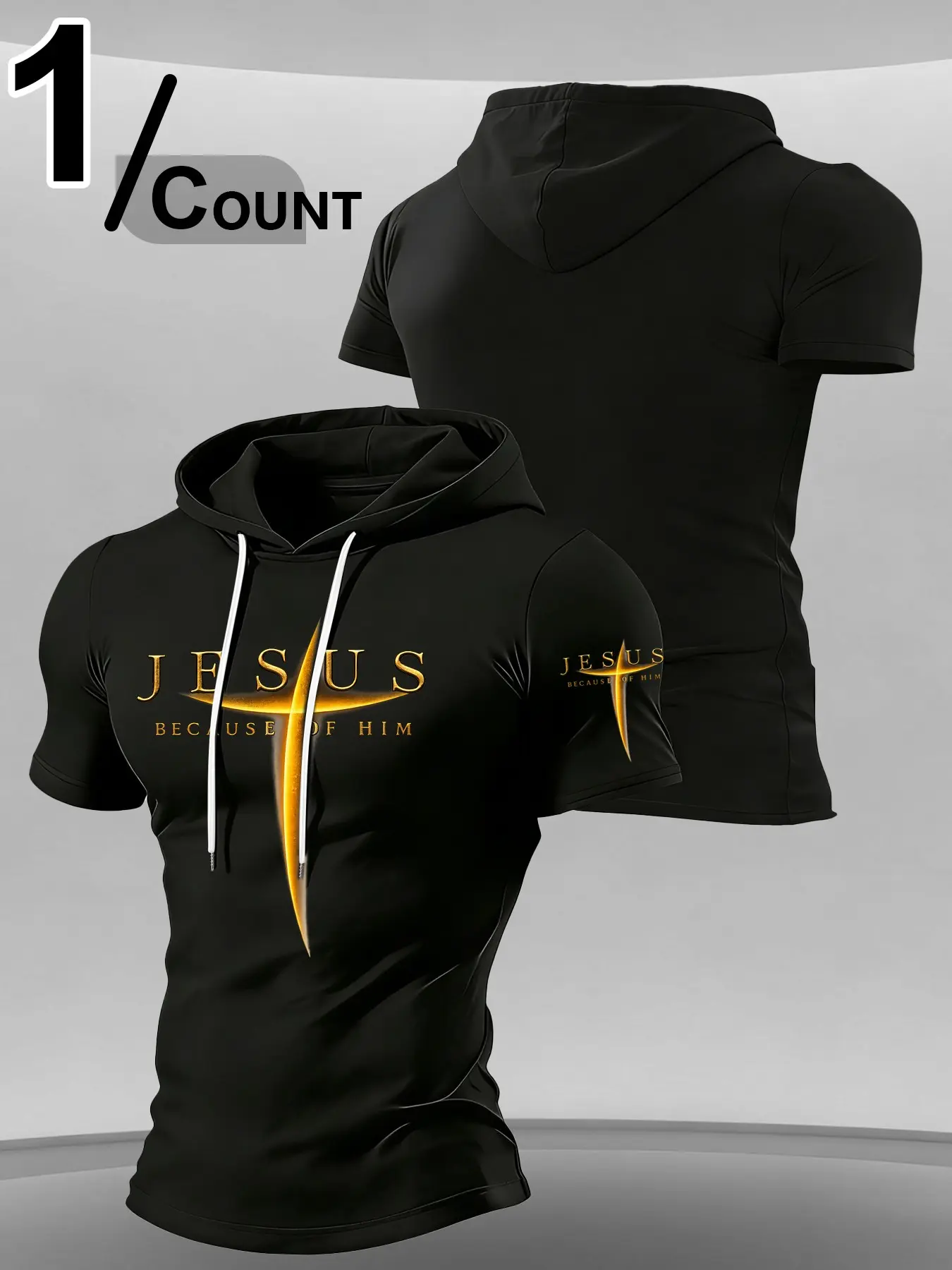 Casual Hooded Short Sleeve Top, Multicolor Street Style, Durable Screen Print, Perfect Summer Essential, Graphic Streetwear Clothing