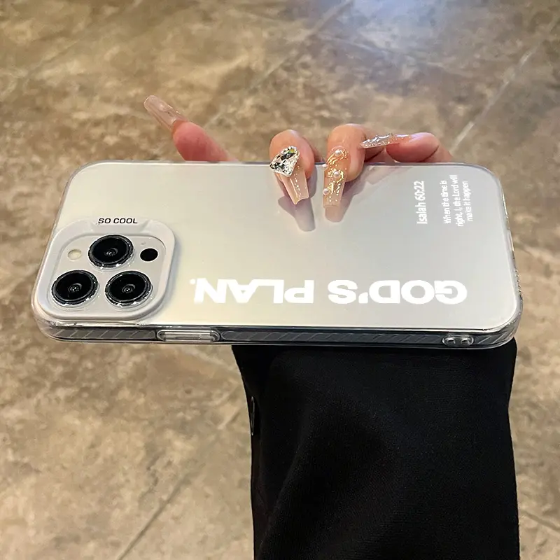 Phone Case for iPhone 17 Pro Max 15 Plus 16E 14 13 12 11 XR XS GOD'S PLAN Pattern Anti-Scratch Shockproof Pocket-Friendly durable Cover