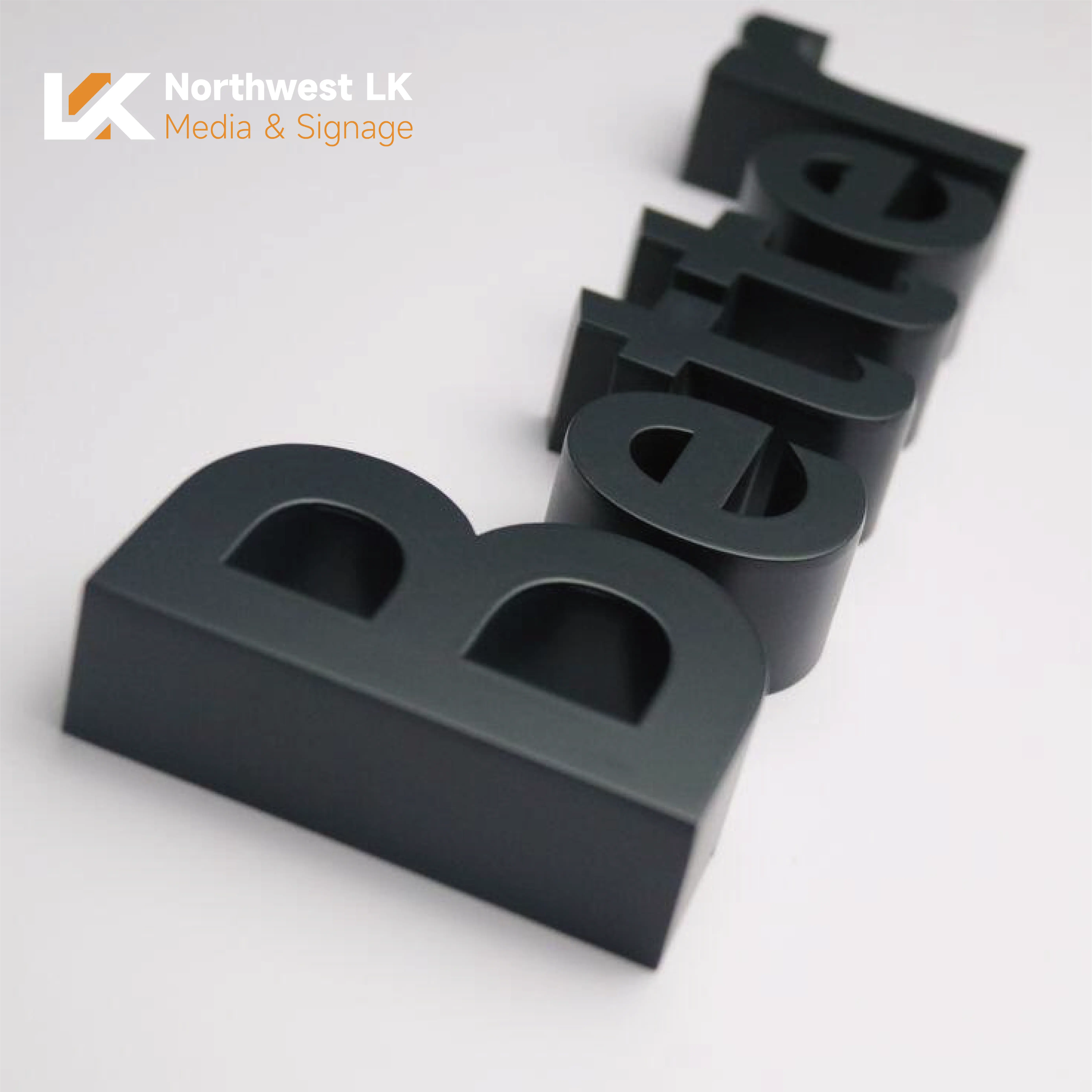 Paint-Finished Dimensional Letters – Wall-Mounted Signs, Personalized for Indoor & Outdoor Installation