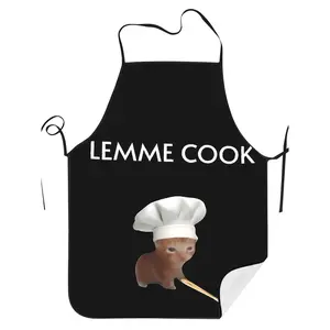 1 Chef Kitten "Let Me Cook" Vintage Apron - Adorable kitten and kitchen utensil prints, with the text design "Chef Kitten Let Me Cook", hand wash/dry clean, vintage kitchen apron, designed specifically for chefs and professional cooks