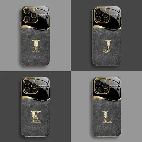 Silicone Smartphone Case for iPhone 16 Pro Max, High-End Flash Letter Handheld Cellphone Cover, Eco-Friendly Electroplated Business Simple Design, Affordable Anti-Fall Anti-Fingerprint Protection for Devices