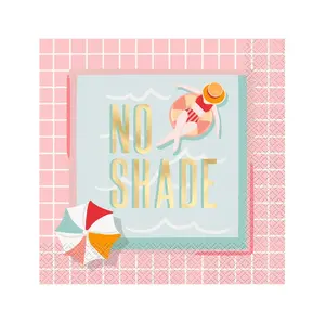 No Shade Pool Birthday Napkins