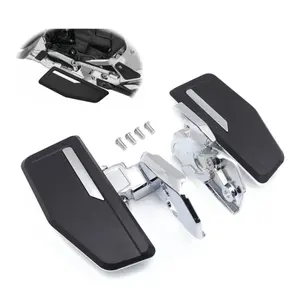 HTTMT- Chrome Omni Driver Floorboards Foot Pegs Compatible with 2018-2021 Gold Wing GL1800 [P/N: MT216-131-CD]