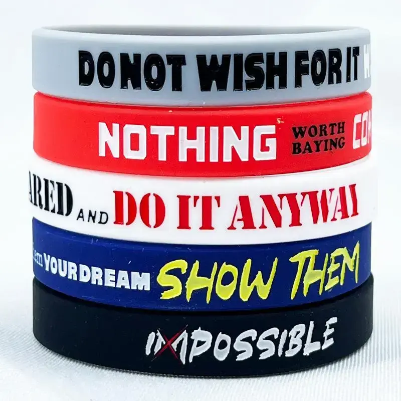 10 inspirational quotes for male and female teenagers rubber bracelets, colored neutral silicone wristbands with inspirational words, (5 styles, 10 pieces)RAIMENTRY 10 inspirational quotes for male and female teenagers rubber bracelets, colored neutral silicone wristbands with inspirational words, (5 styles, 10 pieces)RAIMENTRY