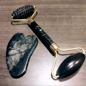 Jade Facial Roller Set for Skincare