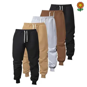 DZP-5-Pack Boys Fashion Cotton Blend Joggers - Regular Fit, Drawstring Waist, Pockets - Perfect All-Season Sports and Casual Wear, Ideal for Outdoor Activities