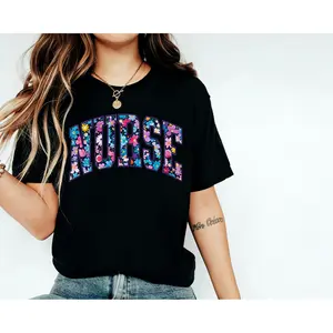 Floral Nurse T-Shirt for Nurses Nursing Students and Graduates Perfect Appreciation Gift
