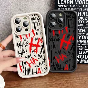 Joker Fun Haha Soft Case Cover, Suitable for iPhone Models 16, 11, 15, 11 Pro Max, 15 Pro, 16 Pro Max, 12 Plus, 13 Pro, 12, 14, 12 Pro Max, 14 Plus, and 16 Pro
