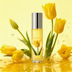 Tulip Rose Jasmine Liquid Perfume, Non-Toxic Greenery Lily Scent, Key Pulse Point Application, Exclusive Attraction Field, Floral Scents Perfume