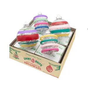 VIVID VINTAGE 4 COUNT 4" DECORATED ROUNDS AND LANTERNS