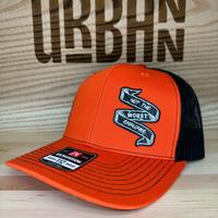 Orange/Black with Carbon Fiber Black/Silver Patch