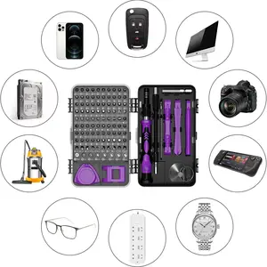 117 In 1 Precision Screwdriver Set, Multipurpose Switchable Screwdriver, 1 Set Electronics Magnetic Repair Tool with Case, Multifunctional Repair Tool Kit for Game Console, Watch, Glasses