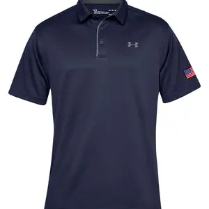 Men's Under Armour American Flag Tech Polo Shirts Sleeve