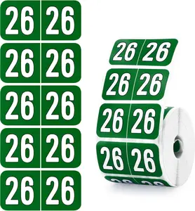 500 Pcs 2026 Year Stickers, Waterproof File Folder Labels, Self-Adhesive Rectangle Tabs for End Folders and Envelopes, Number Tabs