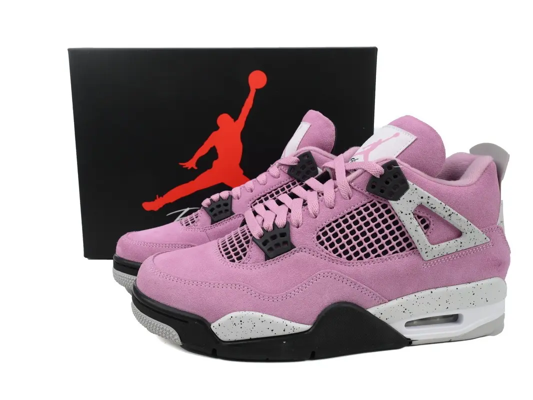 Pink White Black Suede Mesh Mid Top Basketball Sneakers Cushioned Athletic Trainers Unisex Street Casual Sports Shoes