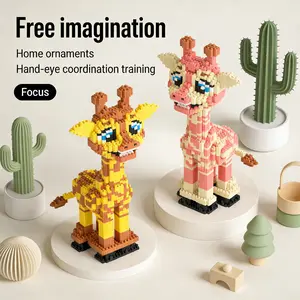 Creative Giraffe Series Building Model, 1688pcs, Original Authentic, New 2026 Design, Gift Idea, Enhance Hand Skills, Home Decor, DIY Craft