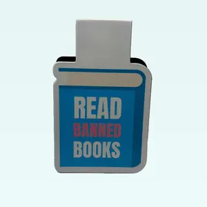 Read Banned Books Magnetic Bookmark - Bold LGBTQ+ Statement