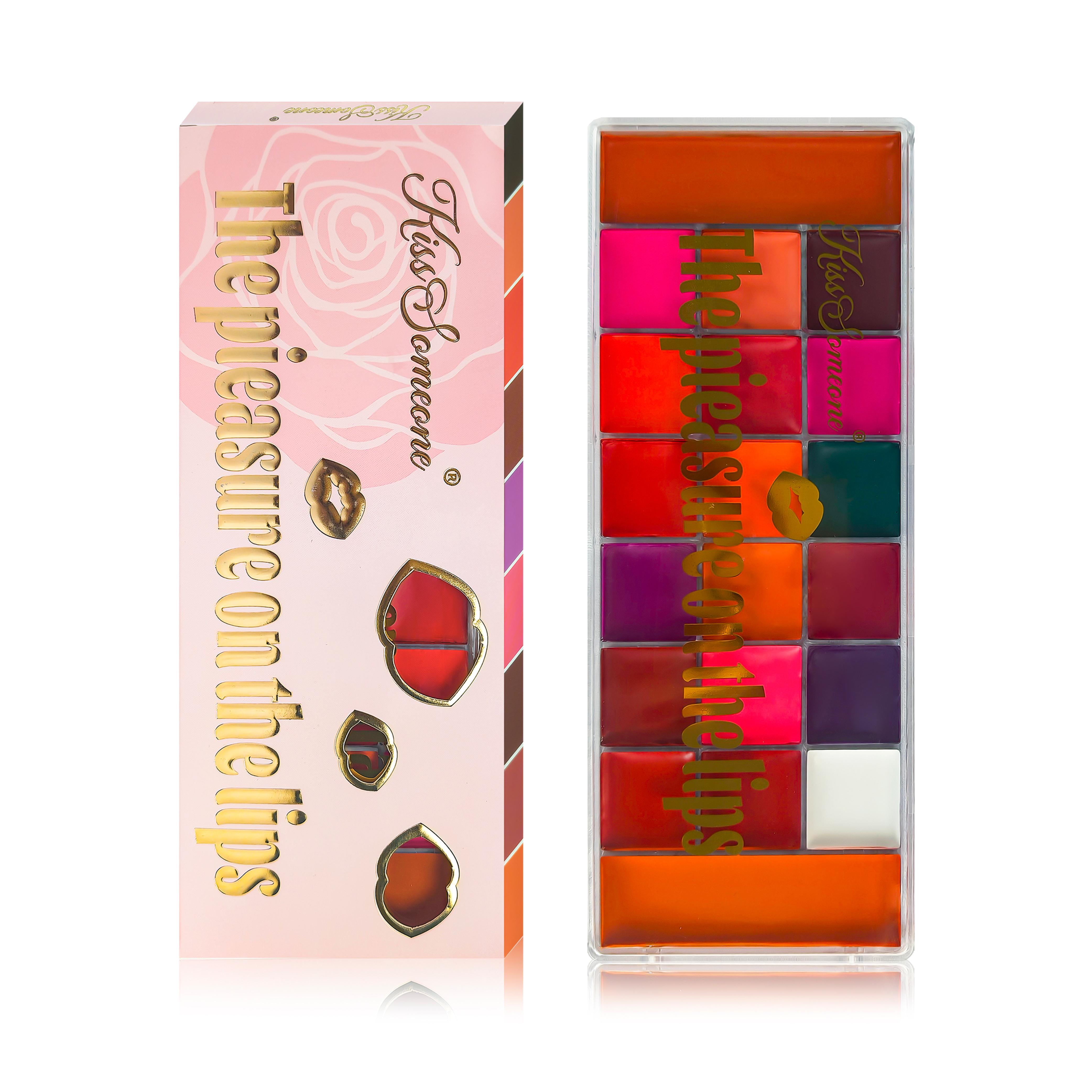 Multicolors Lip Palette Cream Lipstick Set – Blendable Matte & Glossy Lip Colors, Finger Makeup Lip Tint, Custom Shade Mixing, Long Lasting Moisturizing Smudge Proof Lip & Cheek Kit for Makeup Artists & Beginners