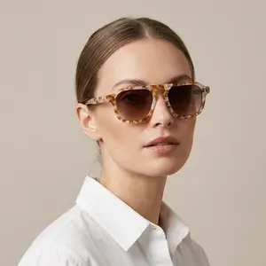 DIMA Cameo Sunglasses - Brown Pearl & Gradient Lenses, UV400 Protection, Unisex Bio-Acetate Frames, 2025 Summer Style, Cyber Monday, Black Friday , His and Hers Gifts , Christmas gifts