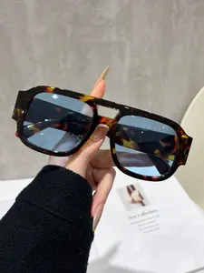 Trendy Large Frame Sunglasses for All Seasons, Uv400 Protection, Ideal for Street Style, Daily Wear, Vacation & Travel, Trendy Casual Sunglasses