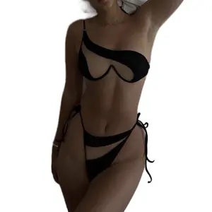 Women's Sexy Black Mesh Bikini - Perfect for Beach Days