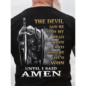 summer vacation outfits Men'S T shirt Tee Graphic Tee Letter Templar Cross Crew Neck Black 3D Print Plus Size Street Casual Short Sleeve Print Clothing Apparel Basic Vintage Fashion Designer Menswear Top Streetwear Gamis Tshirt Crewneck Tropica Tropical