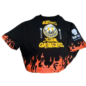Unlock Your Greatness Cropped *Flames* T-SHIRT