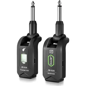 5.8GHz  Guitar System  Guitar Transmitter Receiver Rechargeable Audio with 4 Siganl Channels for Electric Guitar Bass 20M (JW-02S)