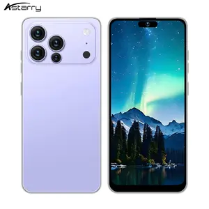 Astarry- Smartphone 4G network 17 Pro Max 4+64GB ROM 8 core processor Bluetooth WiFi 5+13MP 6.93 inch Android 10.0 dual card dual standby face recognition fingerprint unlock 4100mAh super battery life.