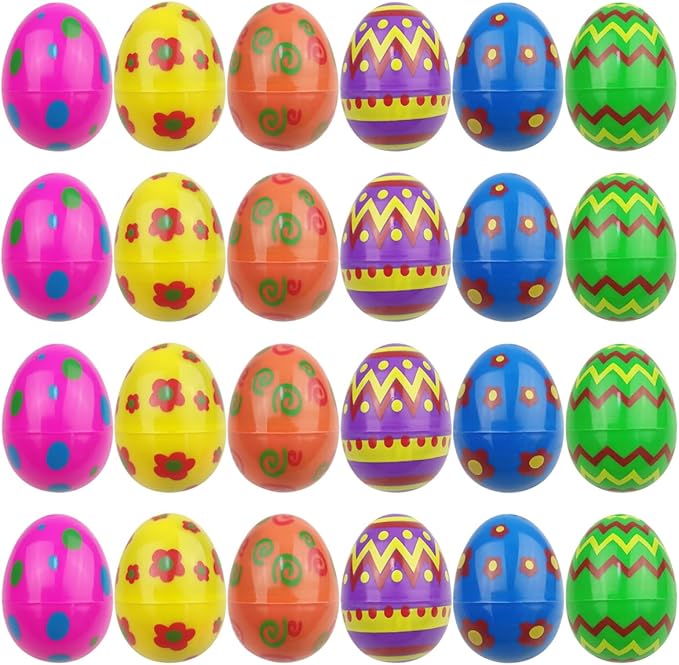 24 Pack Prefilled Easter Eggs with Squishy Animal Toys Inside – Slow Rising Mochi Squeeze Stress Relief Toys for Kids Boys & Girls, Easter Basket Stuffers, Egg Hunt , Party Favors, Classroom Gifts