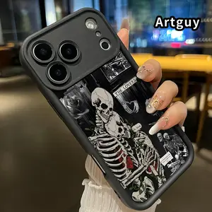 Case for iPhone 17 Pro Max 16 E Air 15 Plus 14 13 12 11 XS XR mini Eternal Embrace Drop Protection Shockproof Soft Silicone smartphone Cover