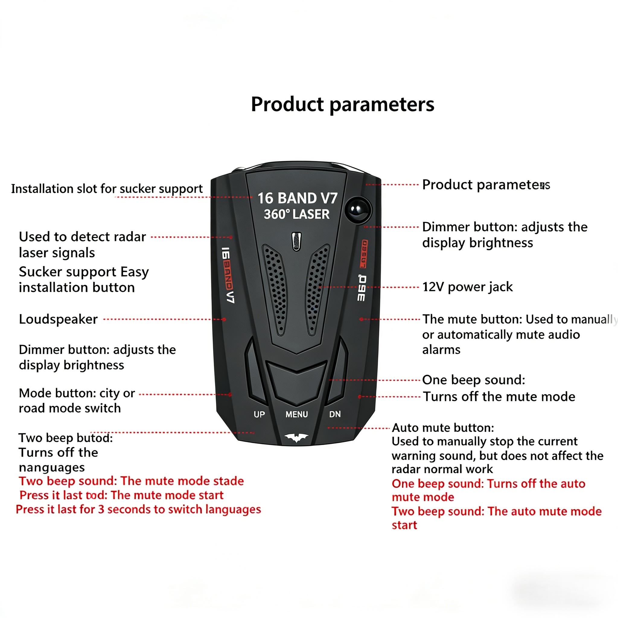 cars accessories Family Car Safety Companion – Voice Alert & LED Readout, Dual Driving Modes, Plug-and-Play for Any Vehicle, Perfect for Daily Commutes & Road Trips