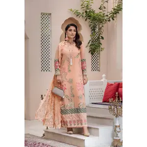 CHIFFON EMBROIDERED FORMAL DRESS BY ALEEZAY 02