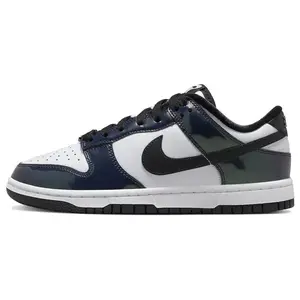 Nike Dunk SE Low-Top Sneakers for Women: Lightweight, Comfortable, and Stylish in White and Navy Blue
