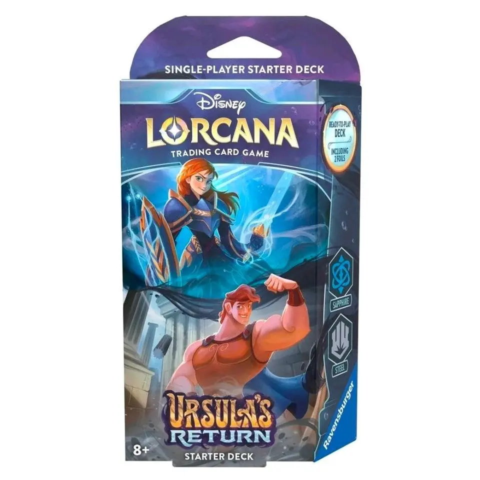 Disney Lorcana Ursula's Return Starter Deck, includes 1 booster pack!