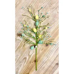 24" Spring Berry Egg Spray in Yellow/Green | QDE
