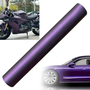 Pinot Noir Purple Matte Lustre Vinyl Wrap Roll – Car Wrap Film for Cars, Motorcycles & Helmets, Scratch Resistant Self Adhesive Stickers, Bubble Free Air Release Decals, Side Decals, Easy DIY Application, Waterproof, Sunproof & UV Resistant