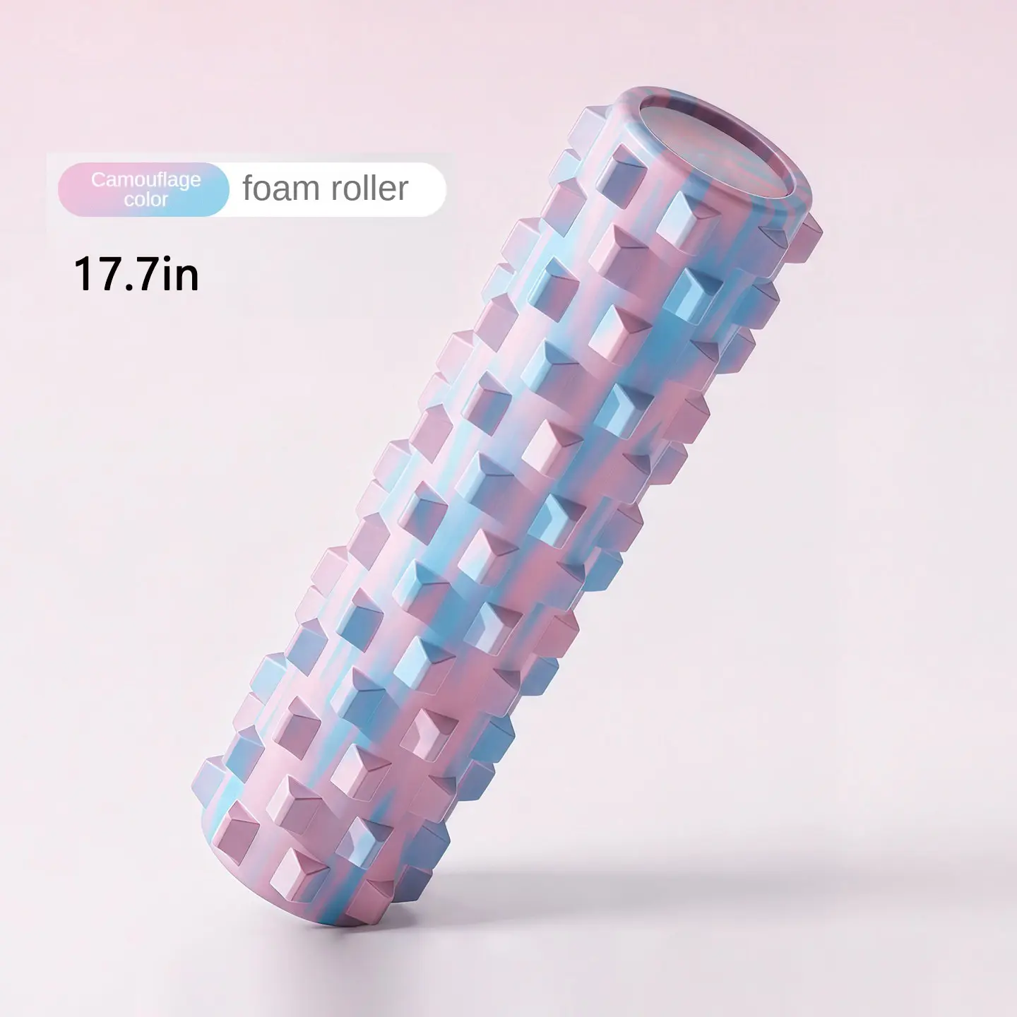 Yoga Foam Rollers for Home Gym Workout Fitness Deep Tissue Massage 17.7 Inch Textured Massager for Myofascial