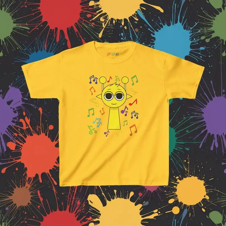 Simon Character T-Shirt - Musical Adventure from Sprunki Game