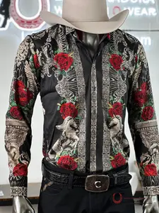 MENS PEDRERIA BLACK SILVER ROSAS 3SPR418