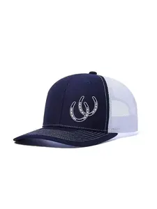 2pcs/1pc Trucker Hat Adjustable Mesh Back Western Style Horseshoe Printing Baseball Cap Lightweight Breathable Curved Brim Unisex Casual Outdoor Streetwear Hat for Daily Wear